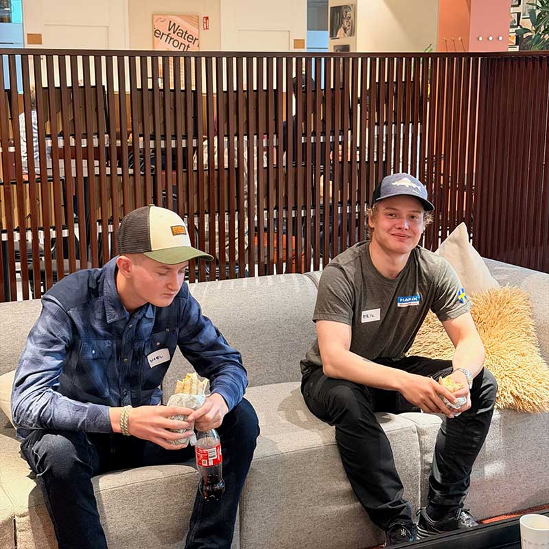 Erik Karlsson och Noel Silvennoinen